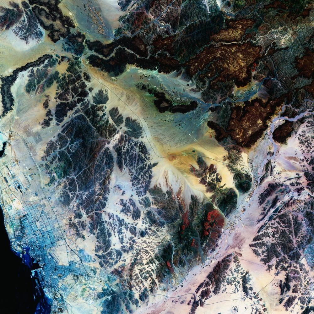 Le Meridien Джеда Екстериор снимка Satellite image of the Great Artesian Basin